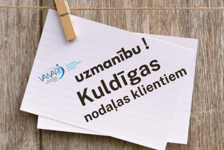 Informācija Kuldīgas nodaļas klientiem!